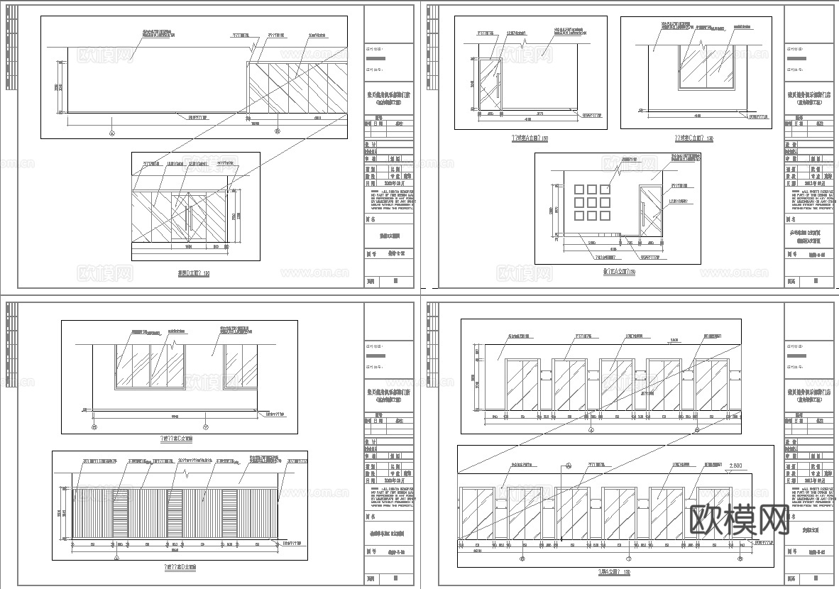 健身会所 最新全套施工图合集cad施工图