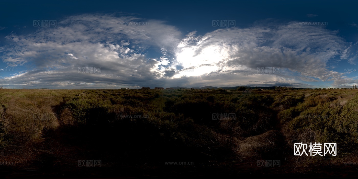 天空日出日落黎明黄昏蓝天白云HDR