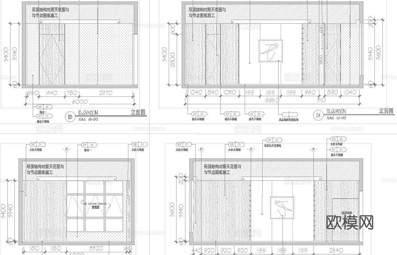 健身房 最新全套施工图 效果图合集cad施工图