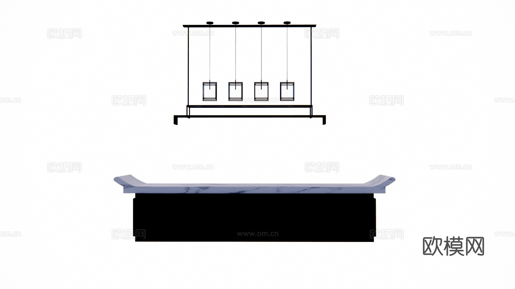 展厅 接待 公司前台 前台接待 前台 办公空间su模型