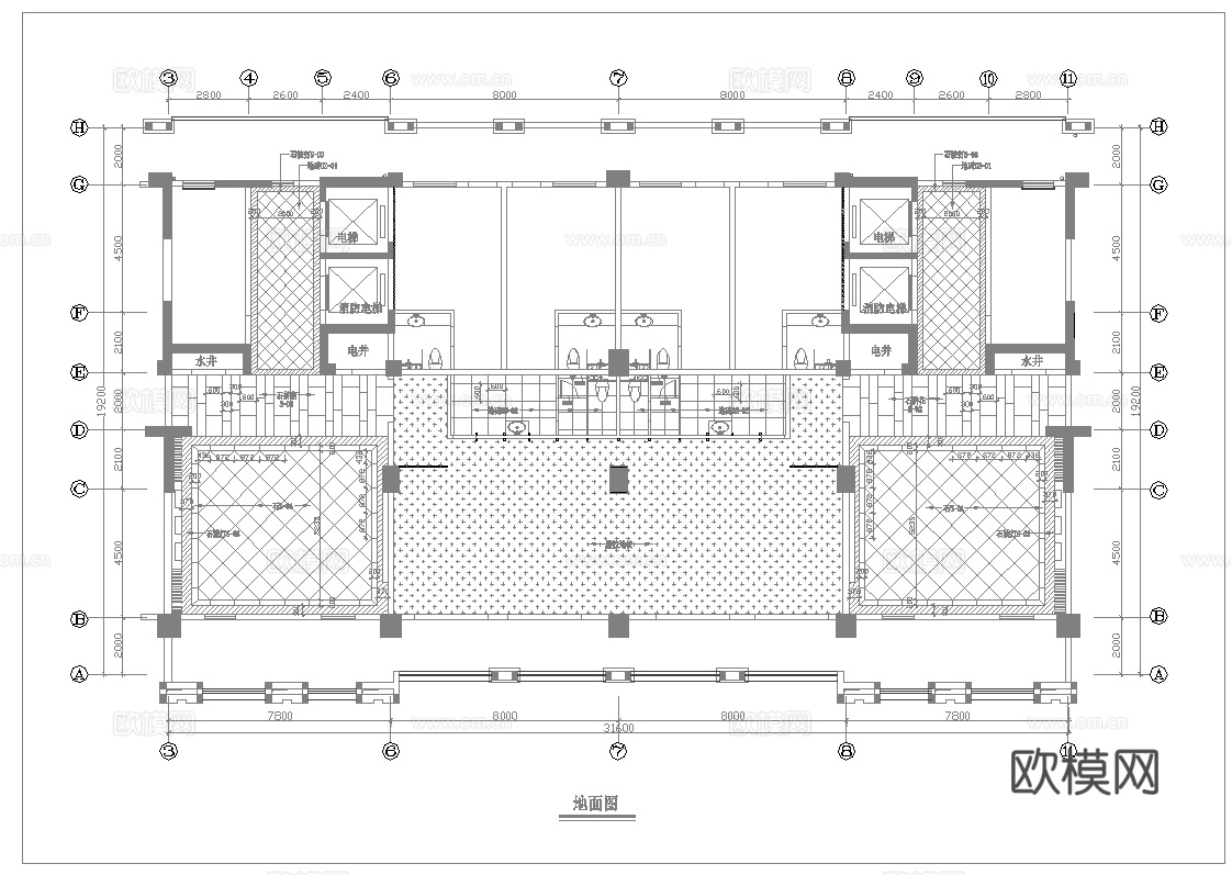 健身房 最新全套施工图合集cad施工图