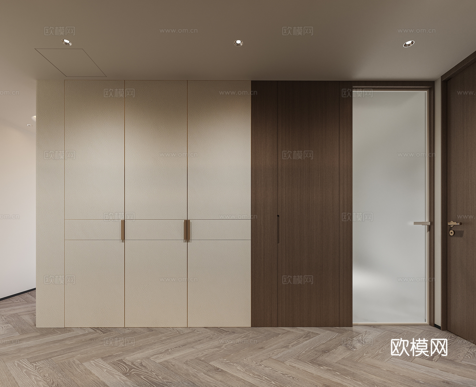 现代卧室3d模型下载（渲染图2）