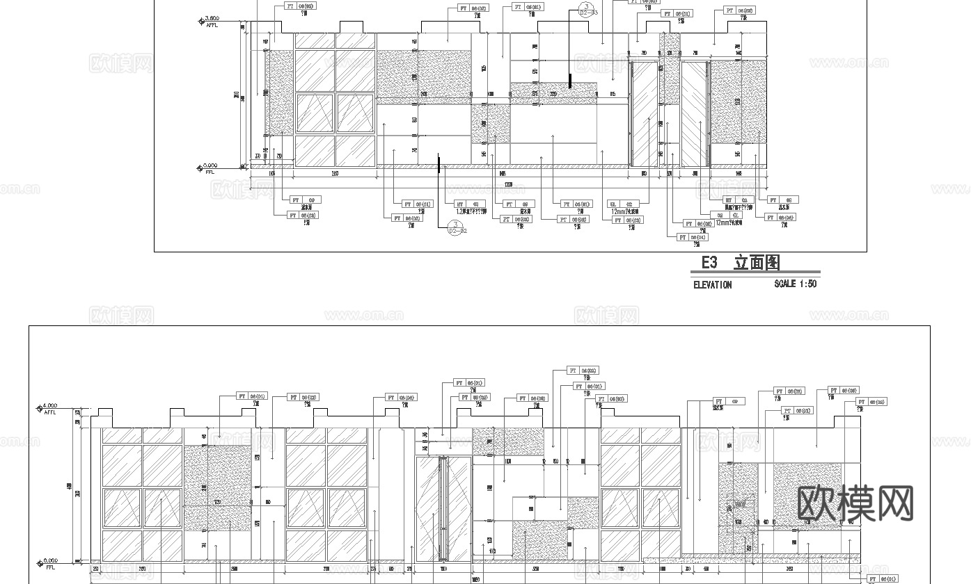 健身房 最新全套施工图合集cad施工图