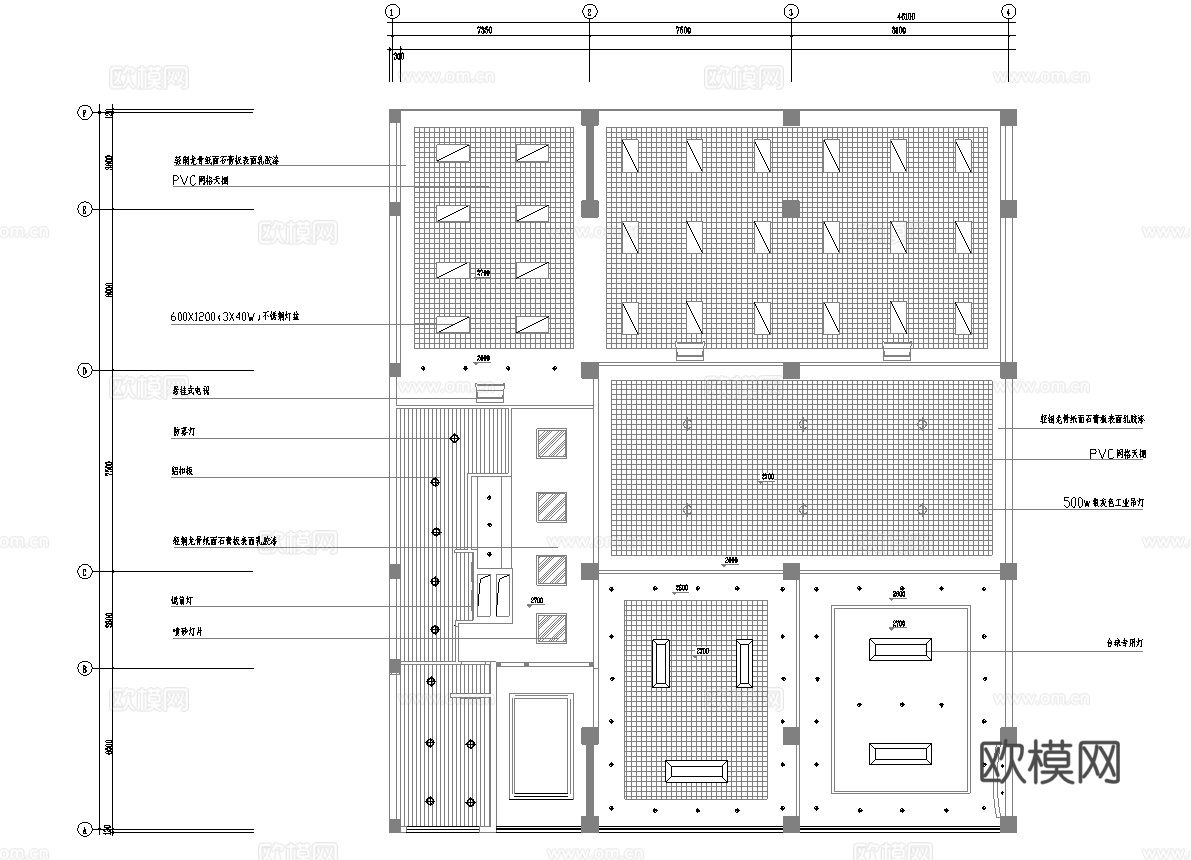 健身房 最新全套施工图合集cad施工图