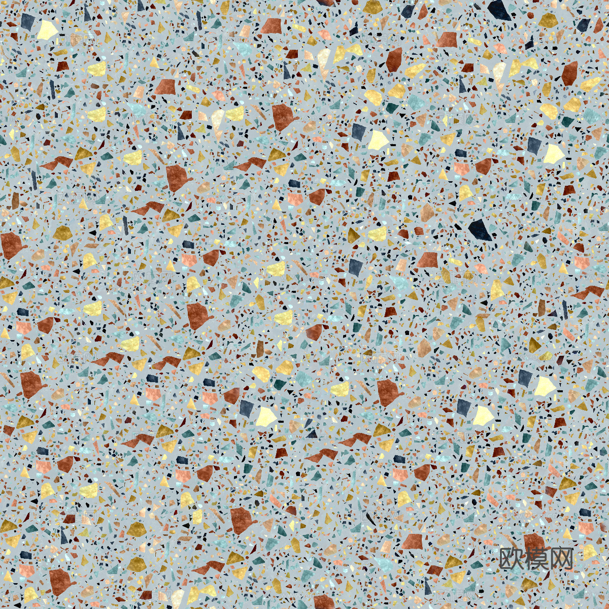 灰色黑色背景彩色碎石水磨石肌理15