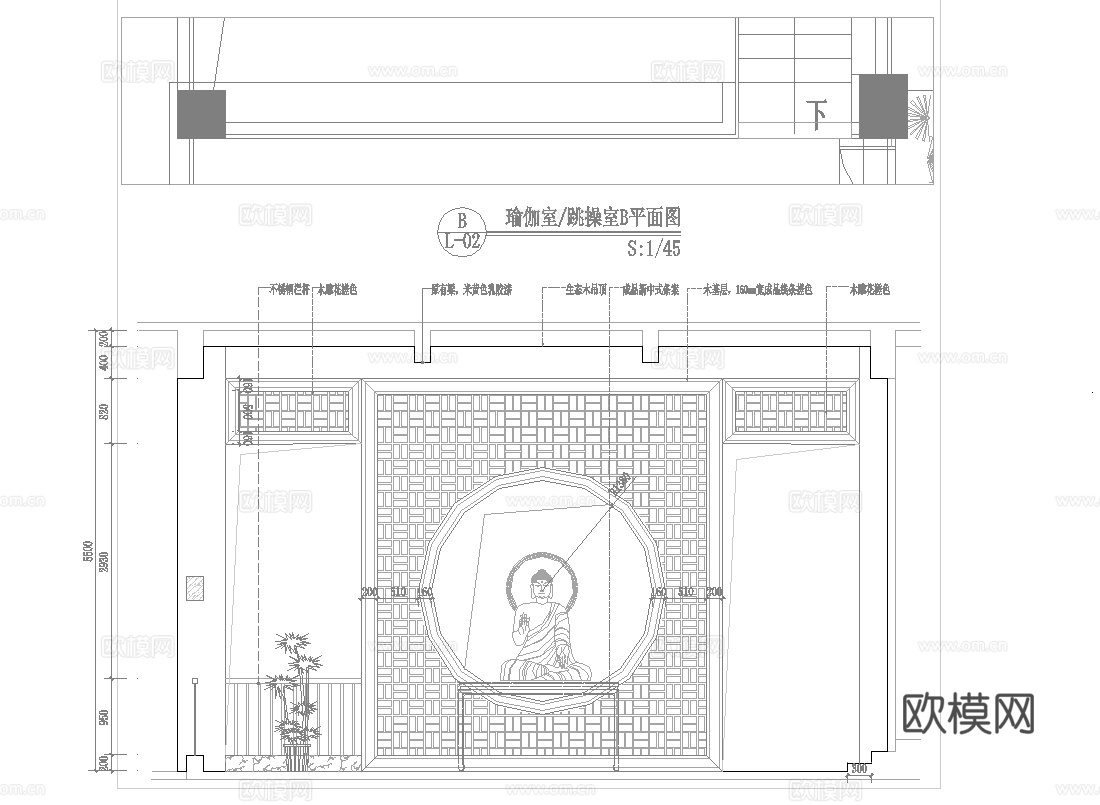 健身会所 最新全套施工图合集cad施工图