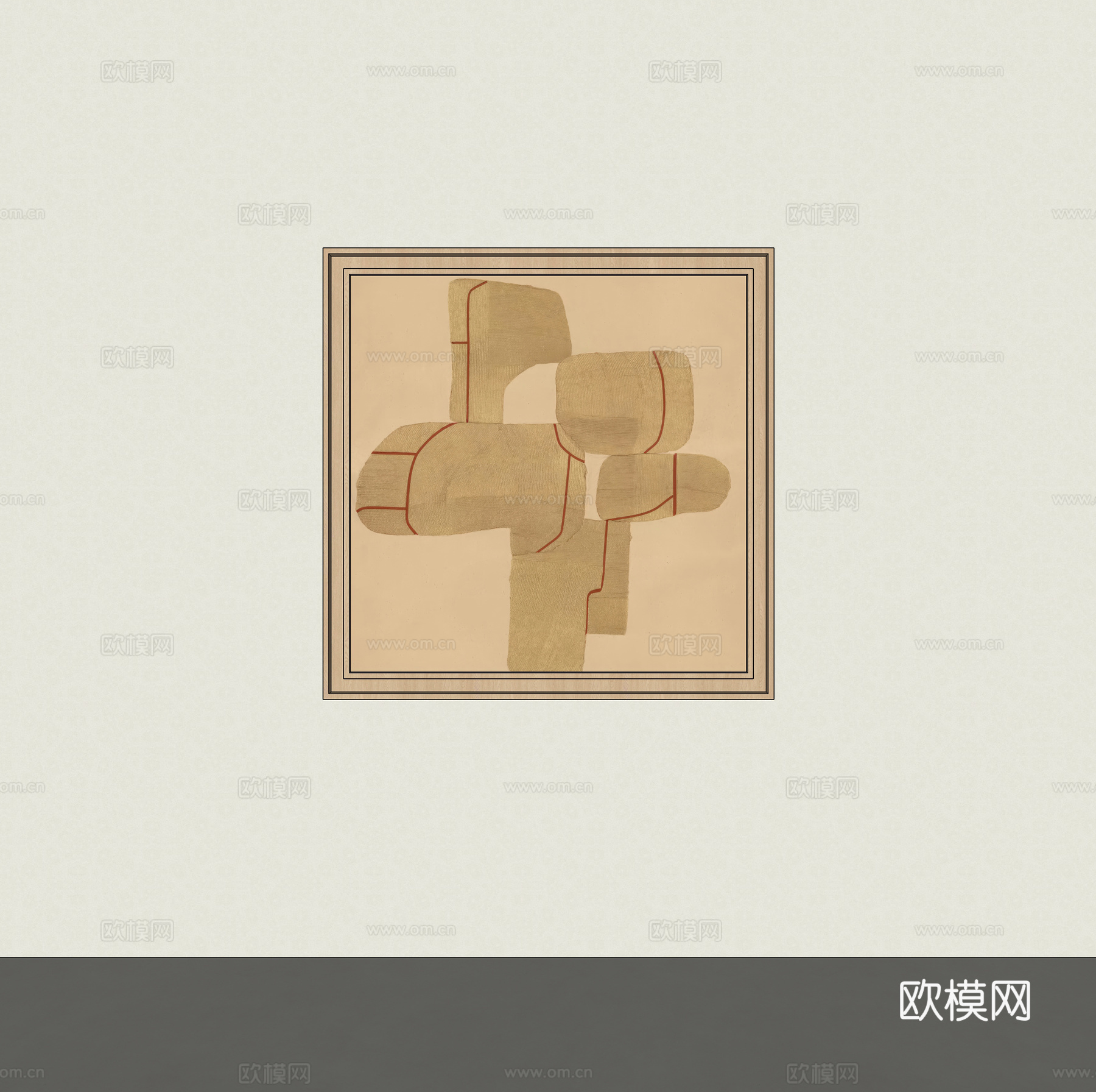 装饰画挂画su模型