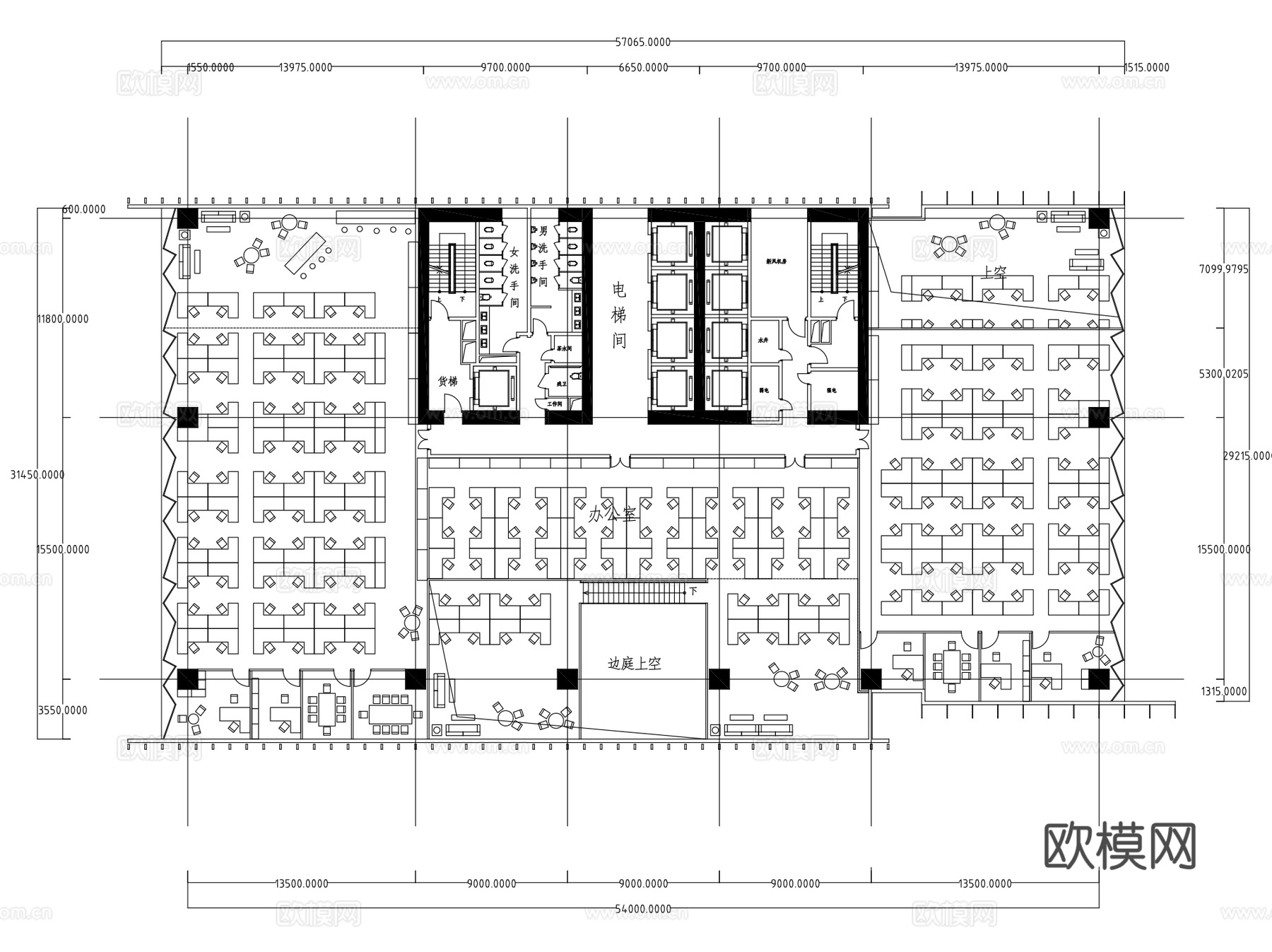 超高标准层核心筒大堂 CAD施工图集 25套cad施工图