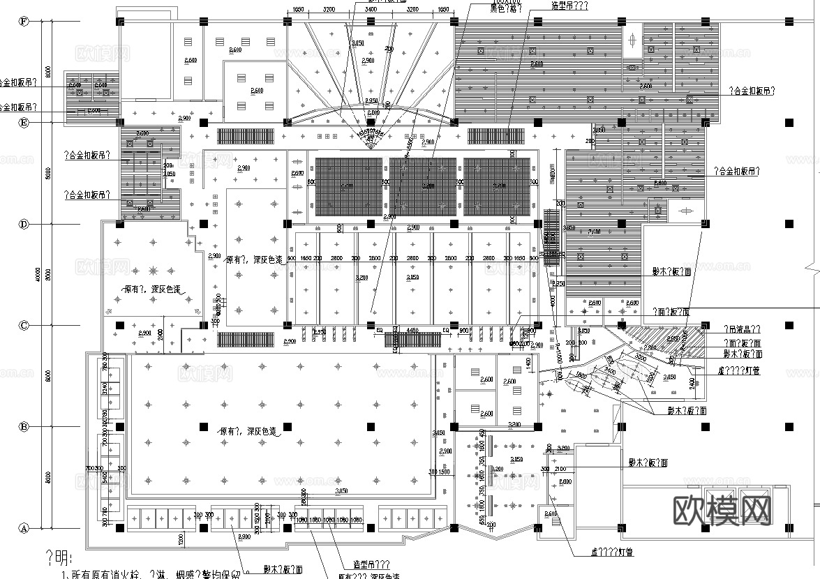 健身房 最新全套施工图合集cad施工图