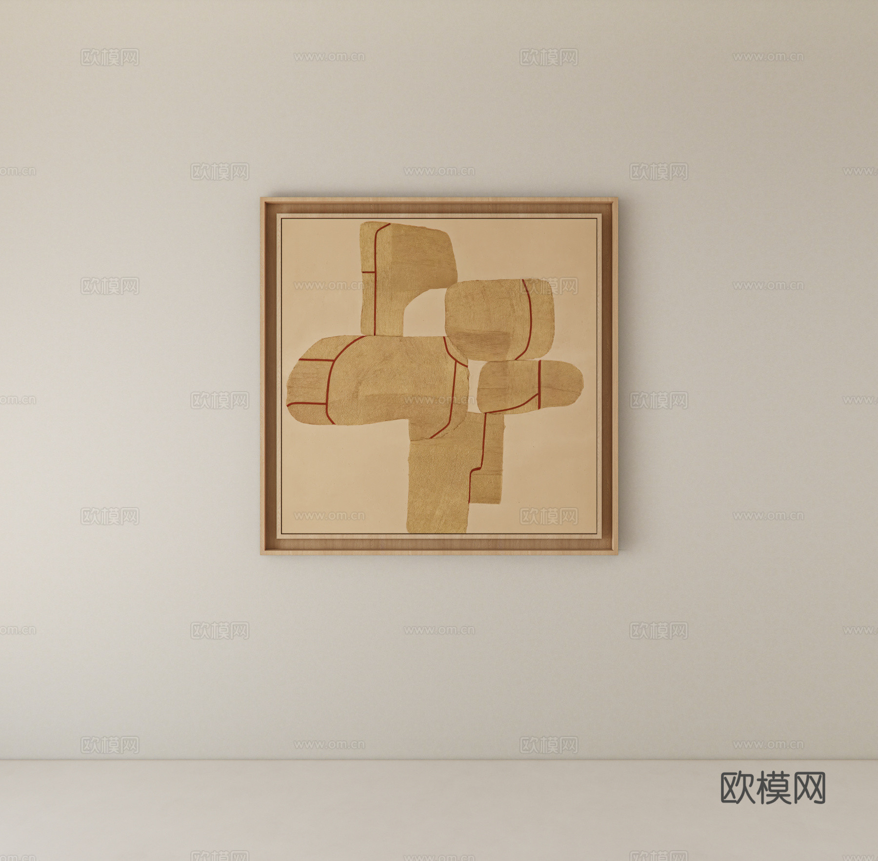 装饰画挂画su模型