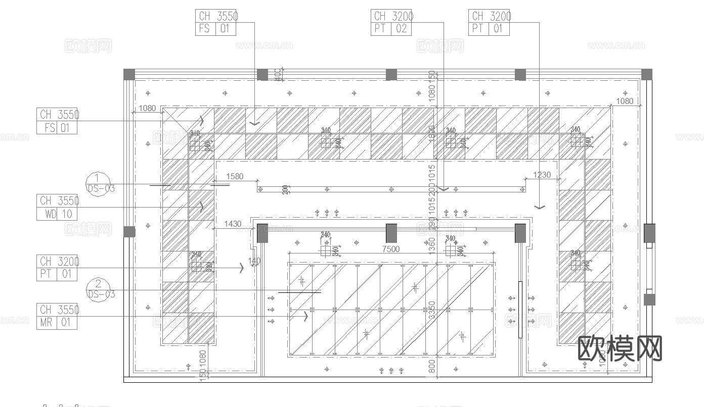 健身房 最新全套施工图合集cad施工图