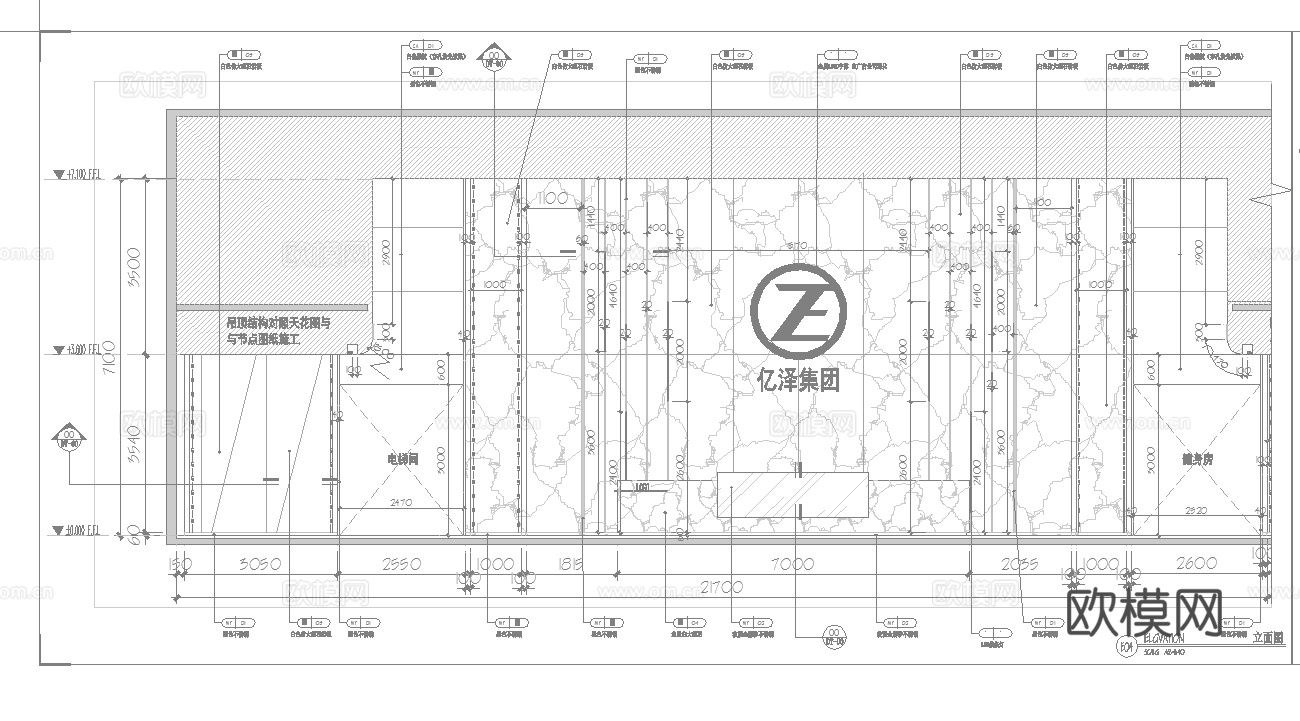 健身房 最新全套施工图 效果图合集cad施工图