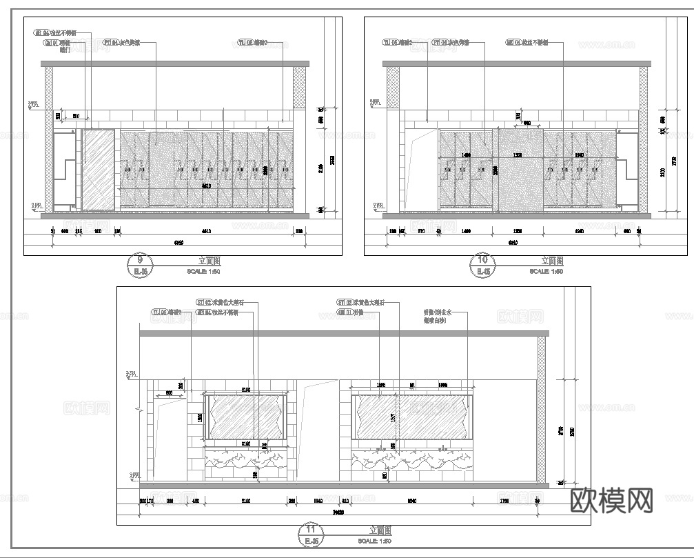 健身会所 最新全套施工图合集cad施工图