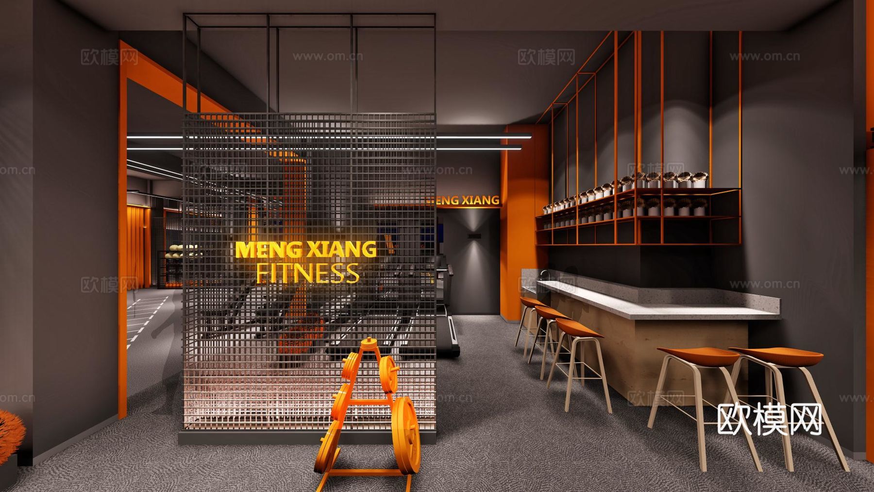 健身私教工作室 最新全套施工图合集cad施工图