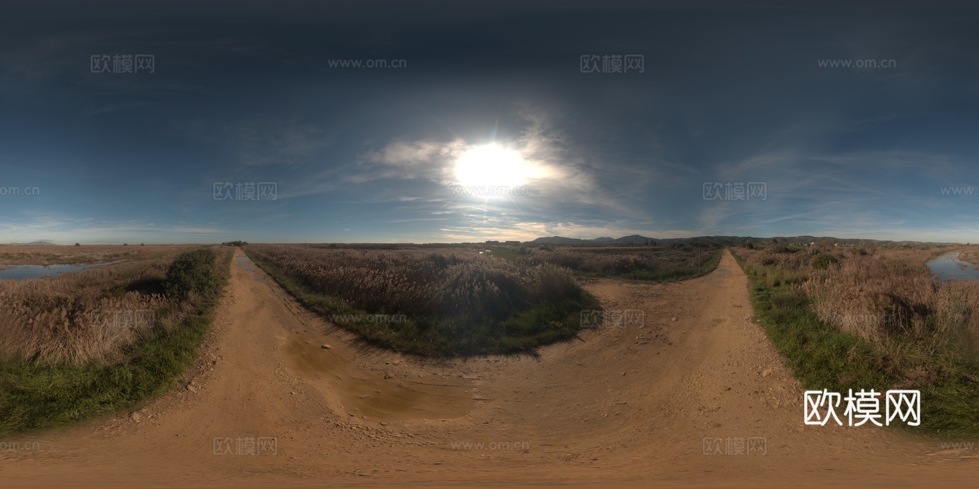 天空日出日落黎明黄昏蓝天白云HDR