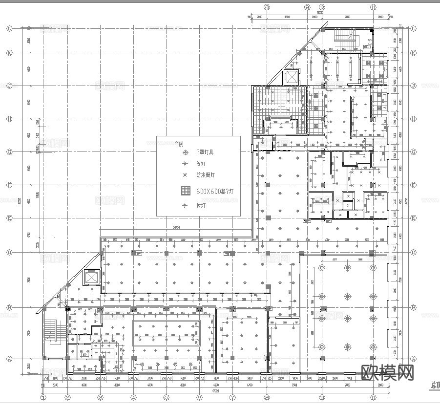 健身房 最新全套施工图合集cad施工图