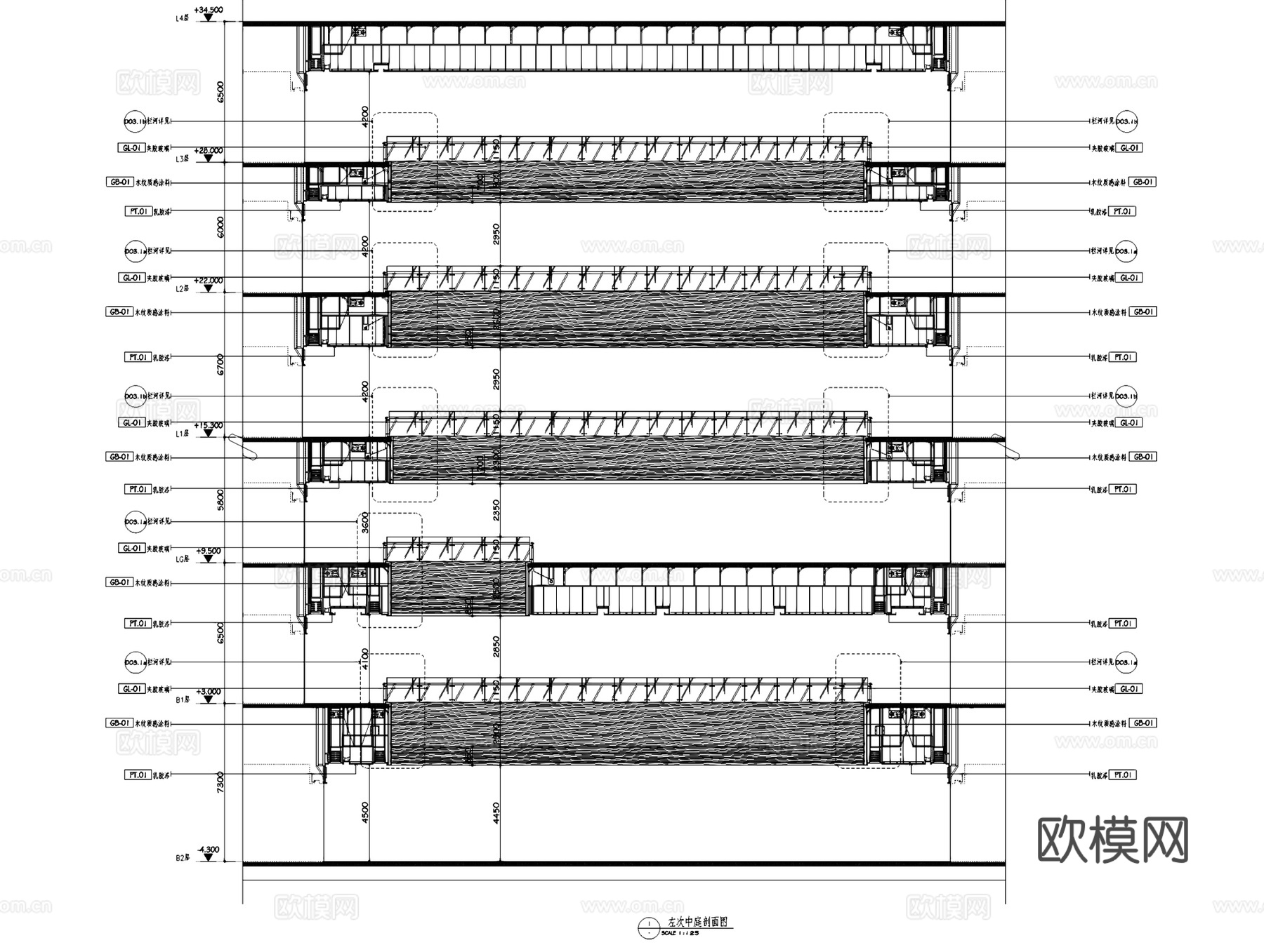 青岛华润万象城购物中心室内装饰CAD施工图全套cad施工图