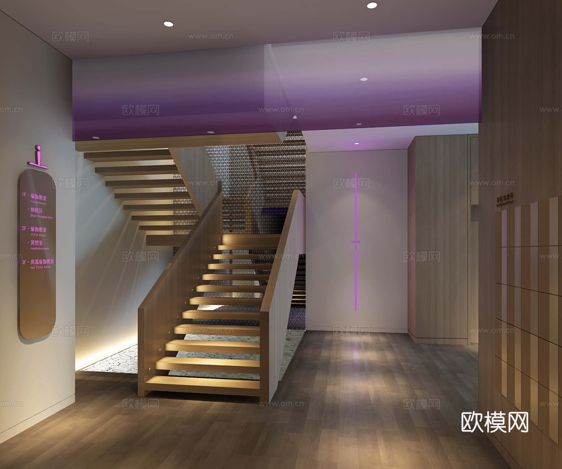 健身房 最新全套施工图 效果图合集cad施工图