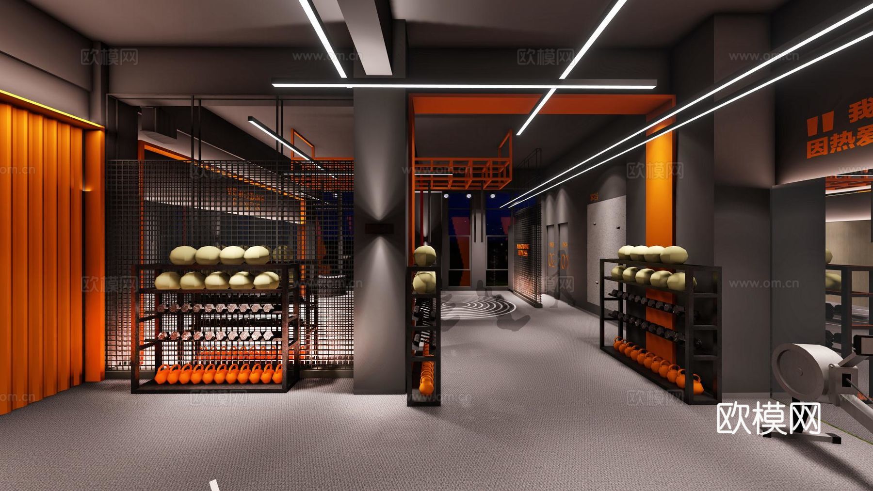 健身私教工作室 最新全套施工图合集cad施工图