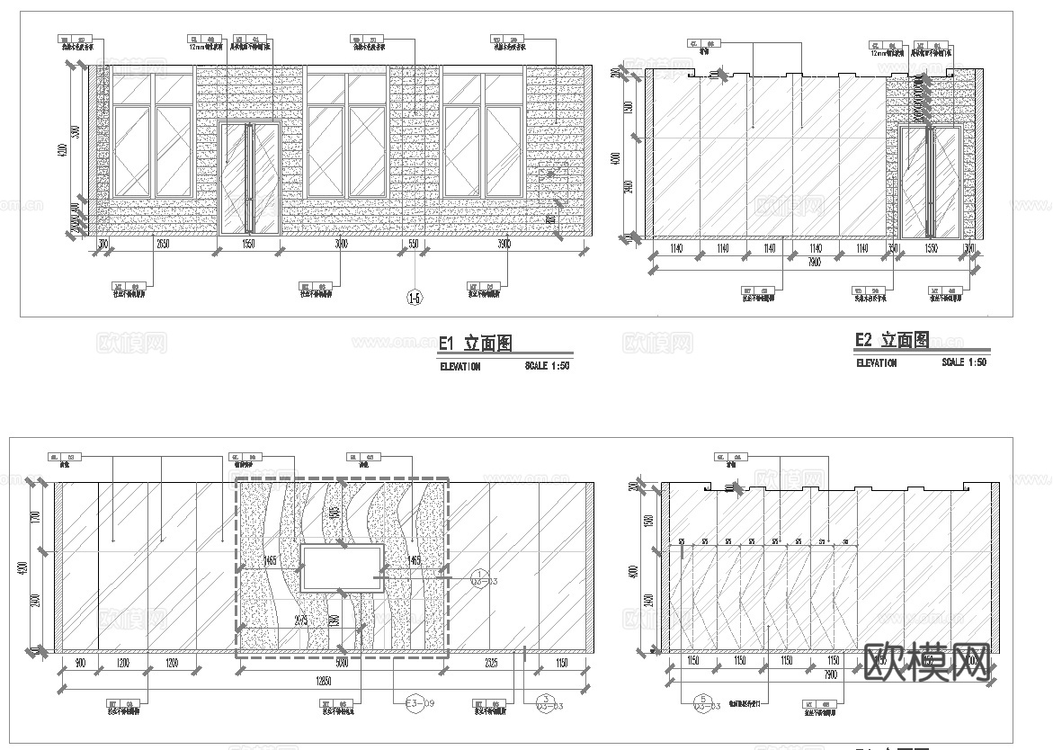 健身房 最新全套施工图合集cad施工图