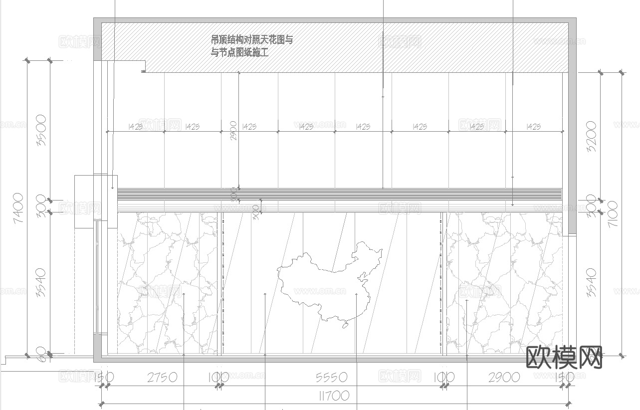 健身房 最新全套施工图 效果图合集cad施工图