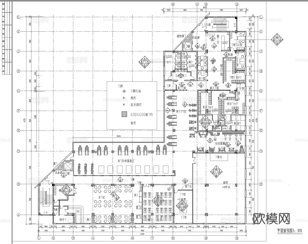 健身房 最新全套施工图合集cad施工图