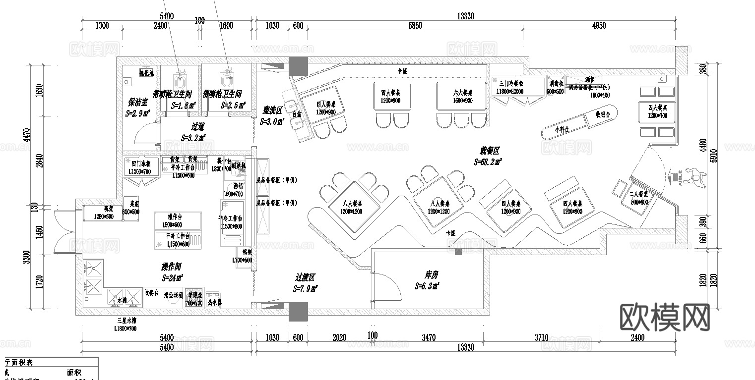 巷子火锅店 串串店 最新全套施工图 效果图合集cad施工图
