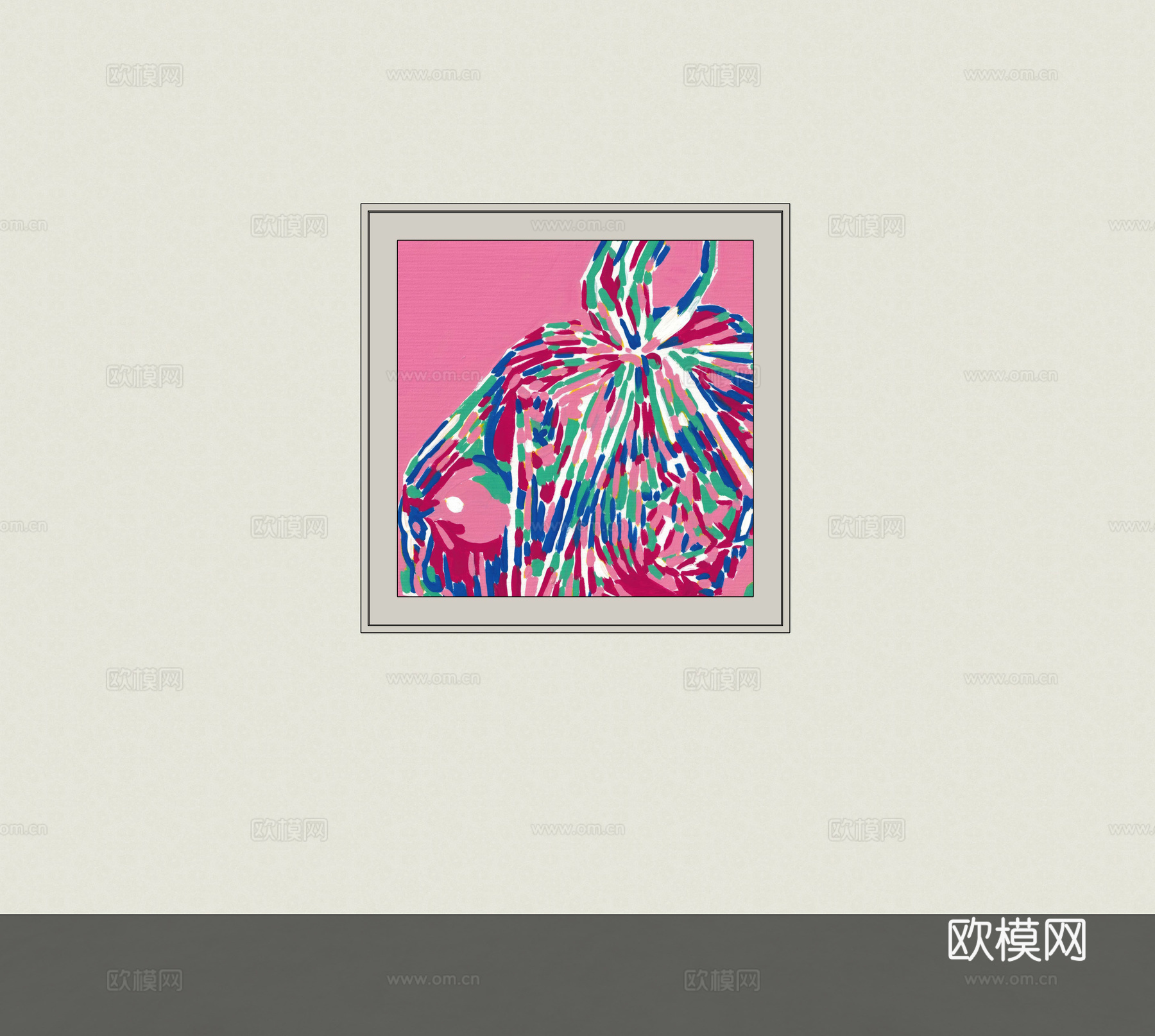 装饰画挂画su模型