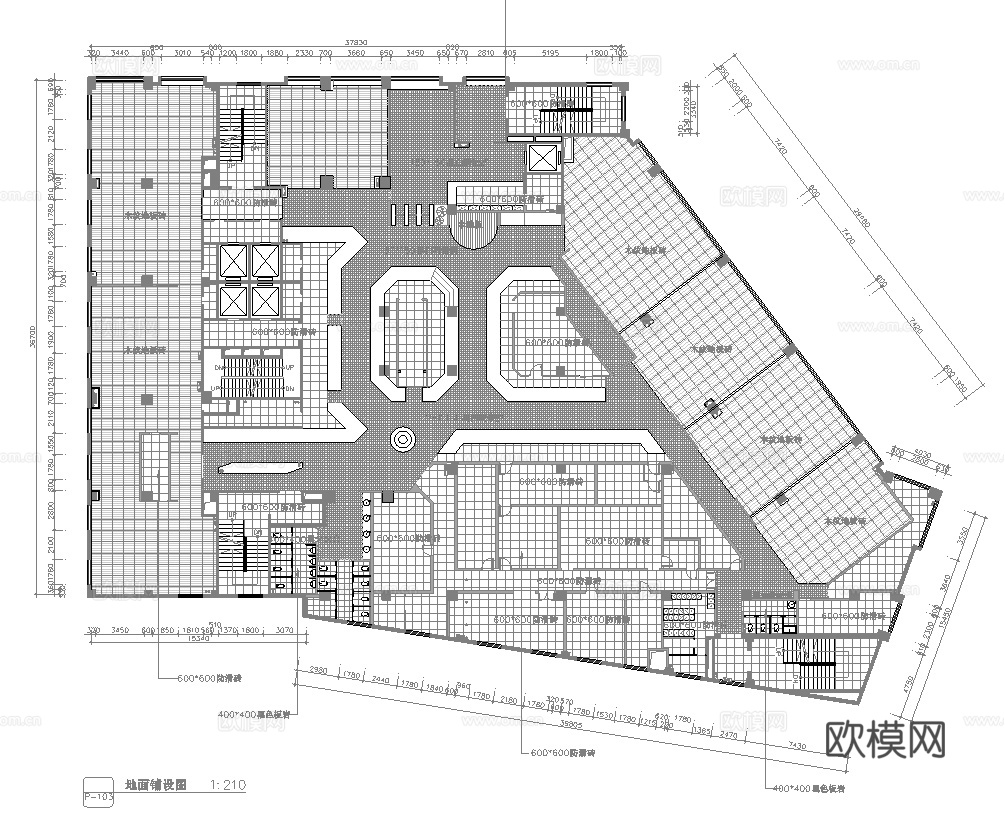 火锅店 串串店 最新平面施工图合集cad施工图