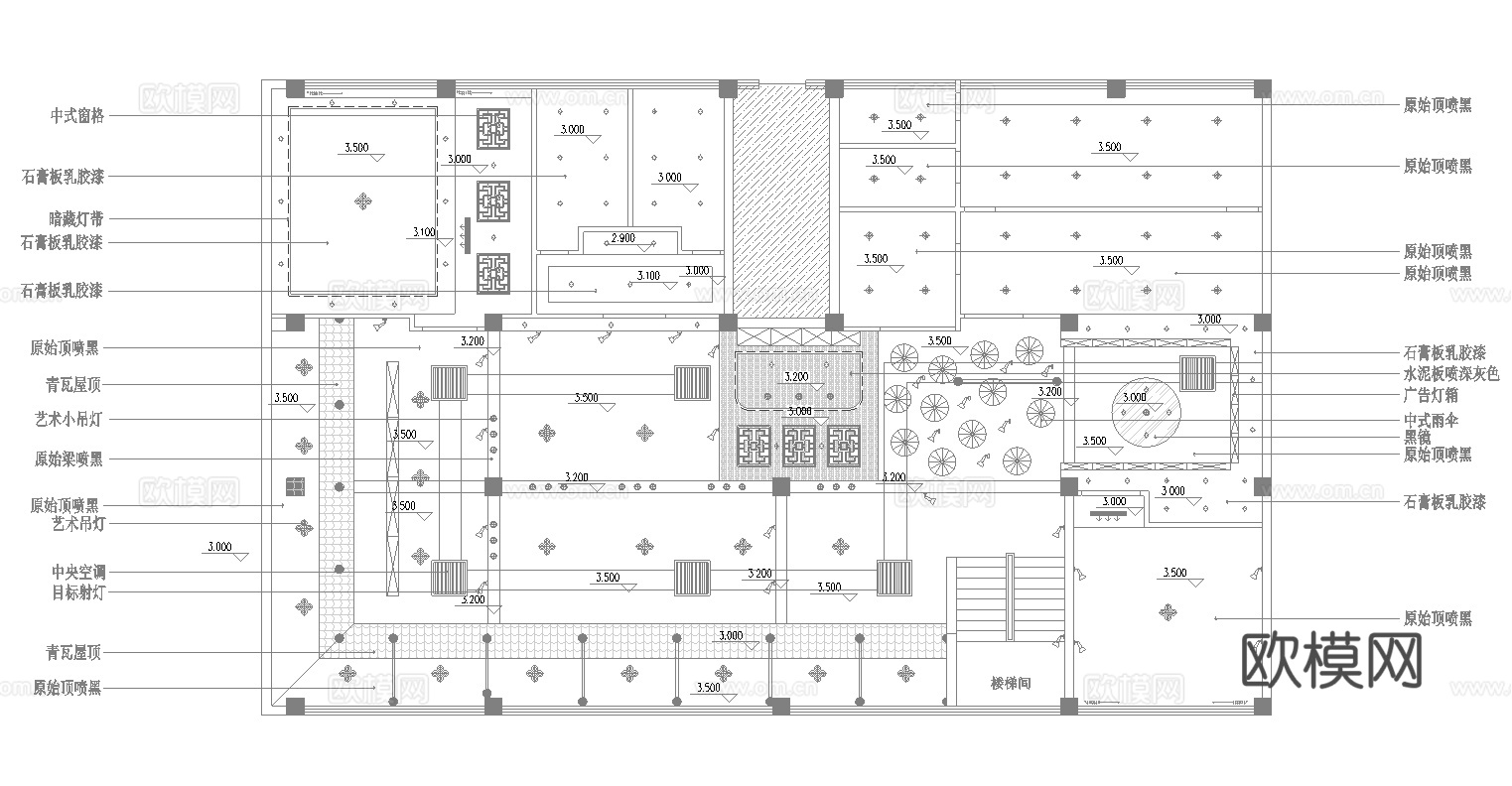 火锅店 串串店 最新全套施工图合集cad施工图