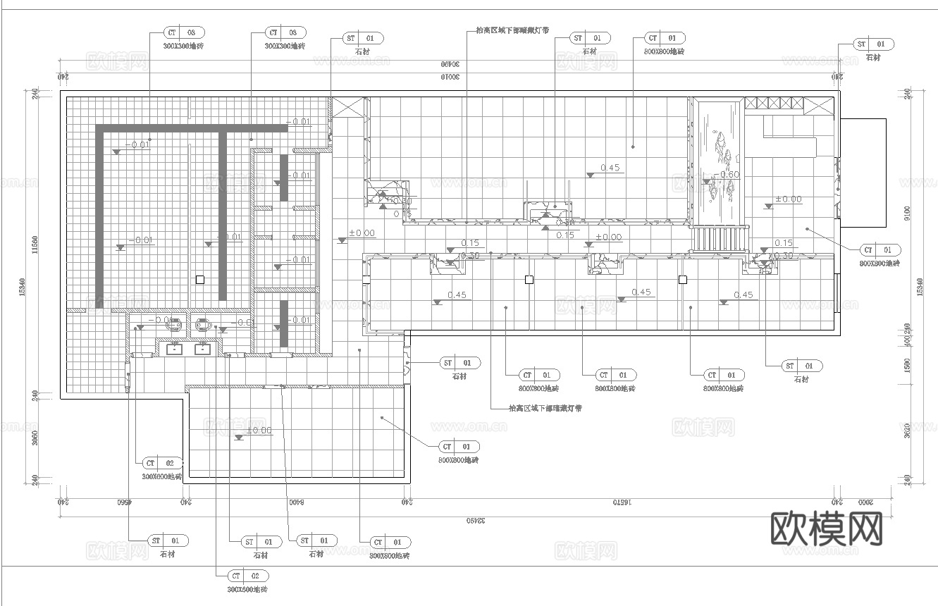 火锅店 串串店 最新平面施工图合集cad施工图