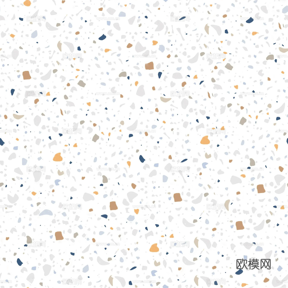 白色背景彩色碎石水磨石肌理4