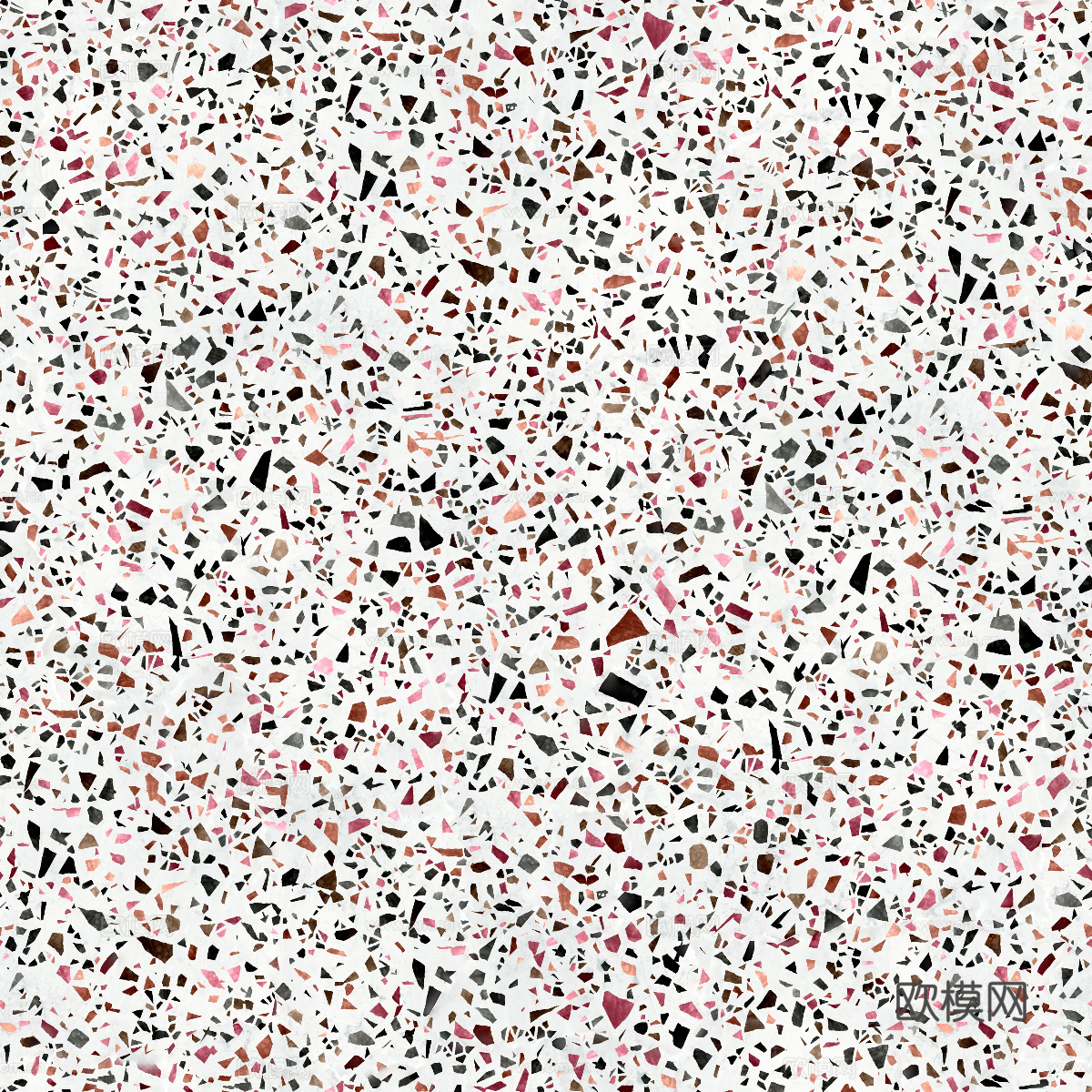白色背景彩色碎石水磨石肌理7
