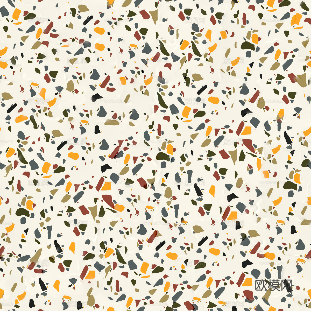 米黄色黄色背景彩色碎石水磨石肌理13