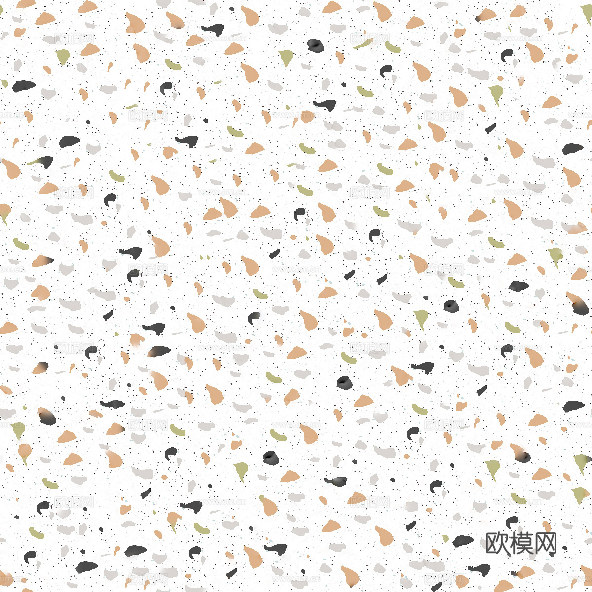 白色背景彩色碎石水磨石肌理22