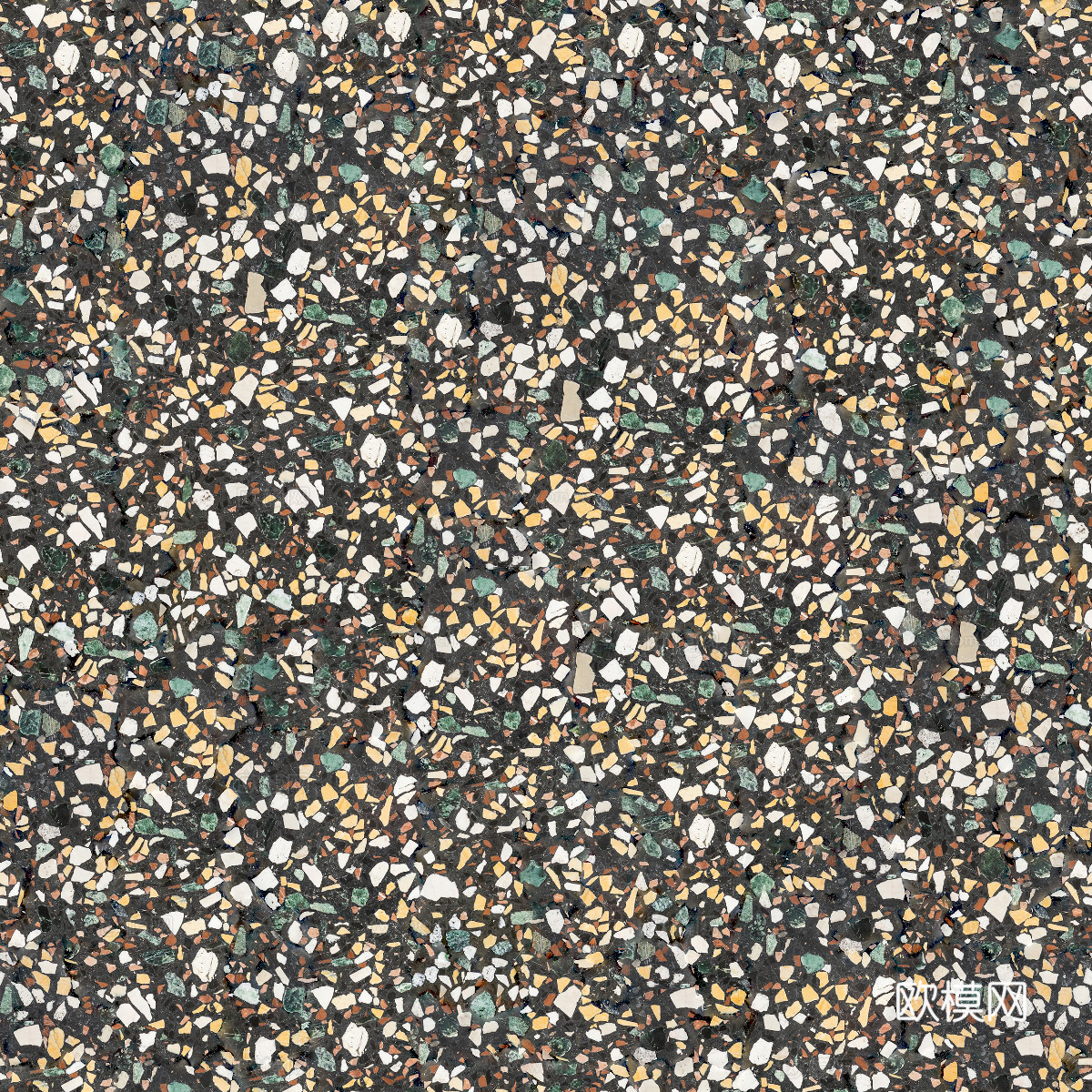 灰色黑色背景彩色碎石水磨石肌理30