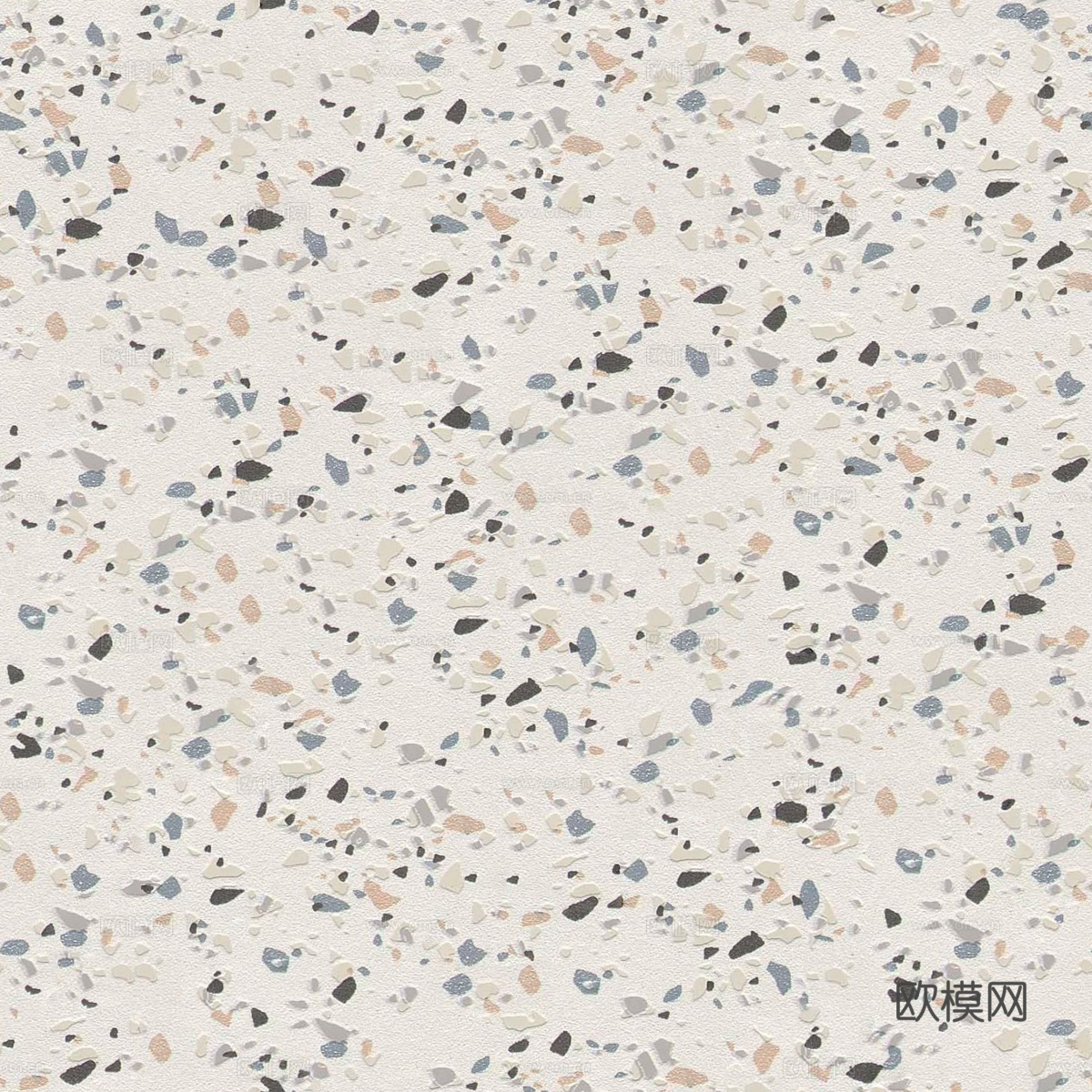 白色背景彩色碎石水磨石肌理9