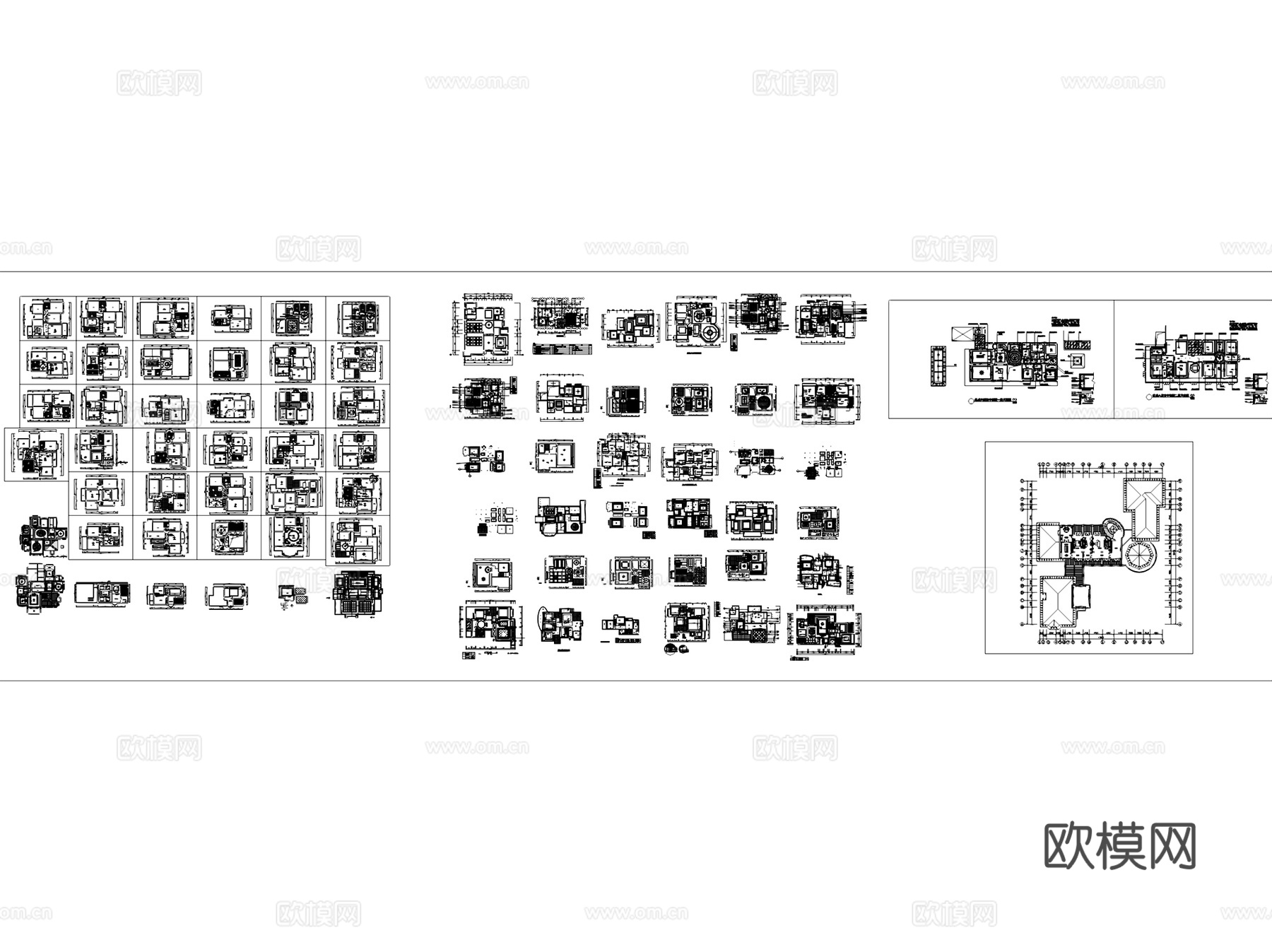 室内天花吊顶顶棚节点大样详图CAD施工图集 90套cad施工图