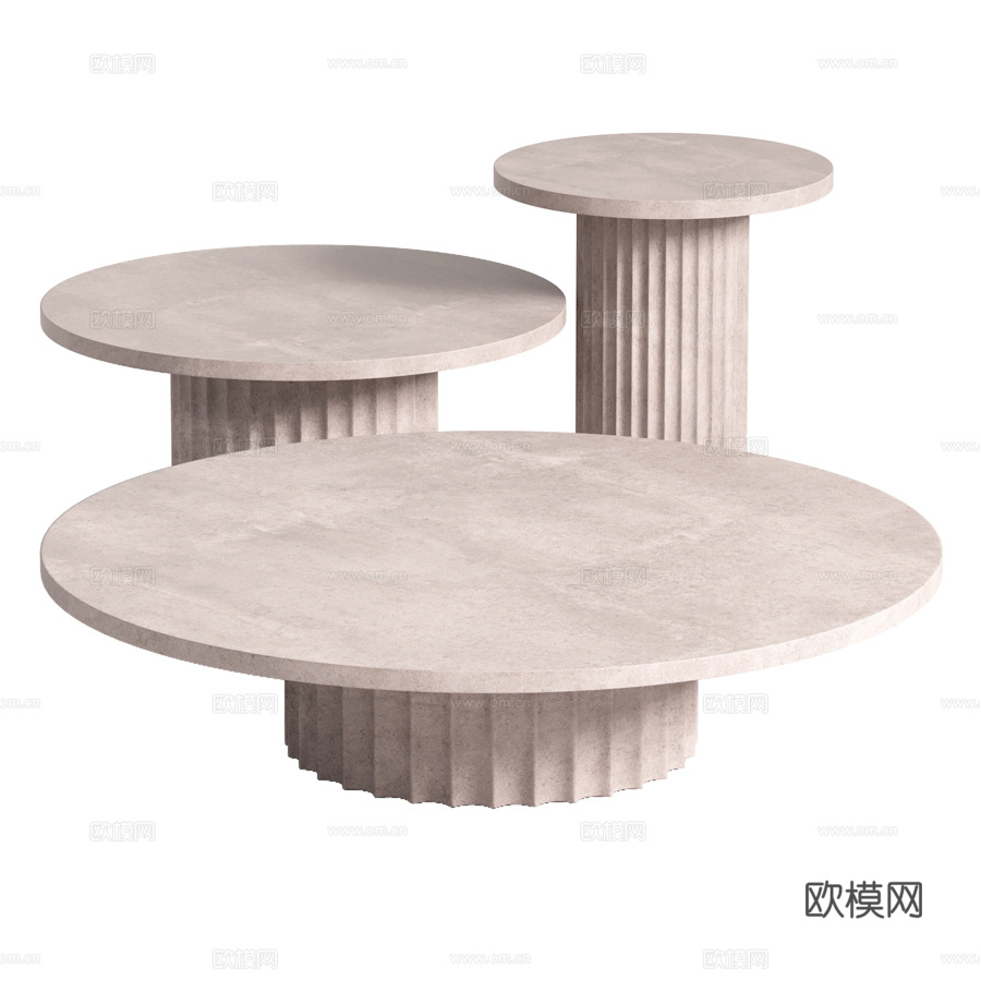 ALLURE圆形咖啡桌 By BAXTER3d模型下载