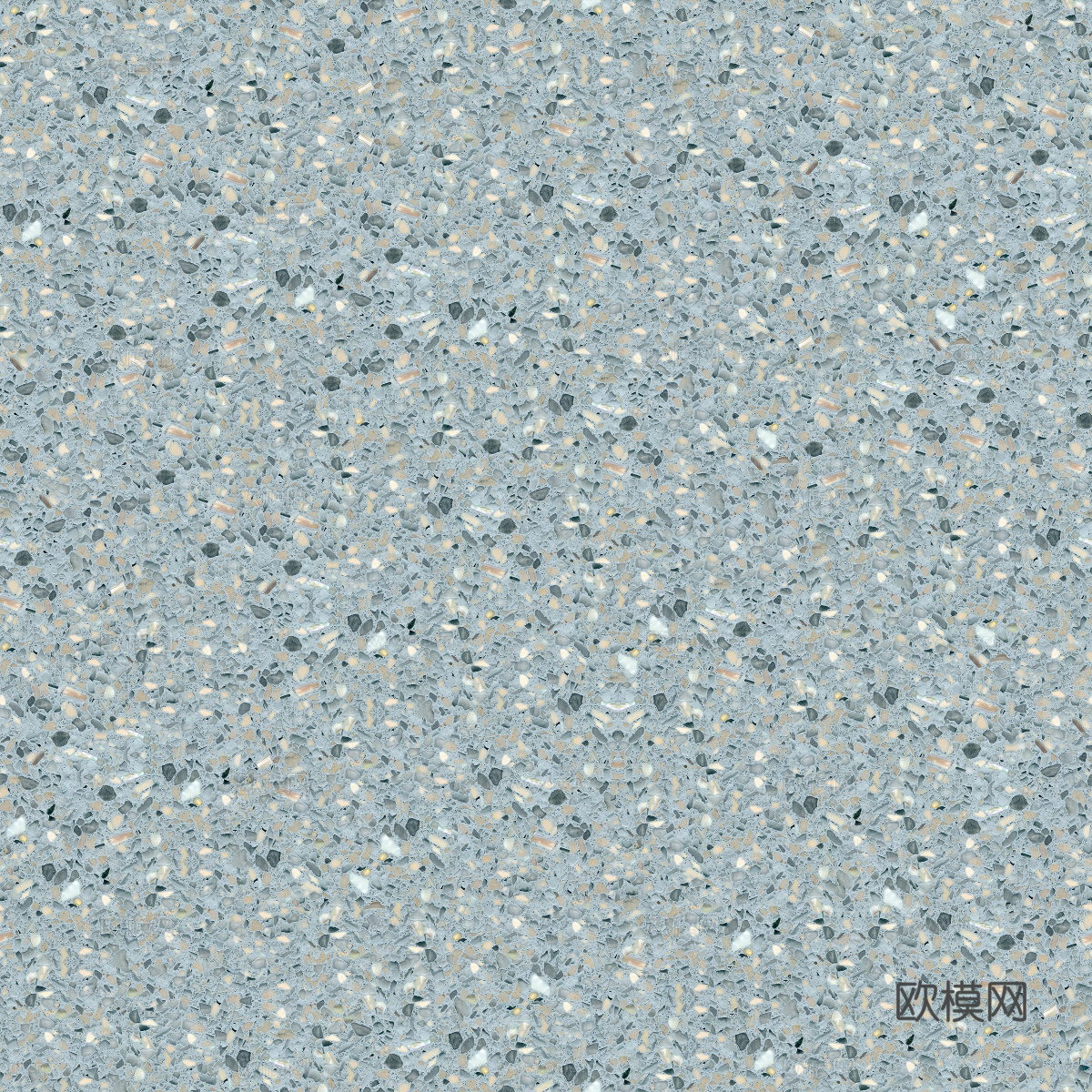 蓝色青色背景彩色碎石水磨石肌理1