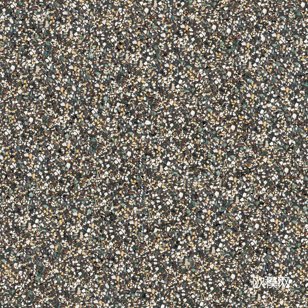 灰色黑色背景彩色碎石水磨石肌理38