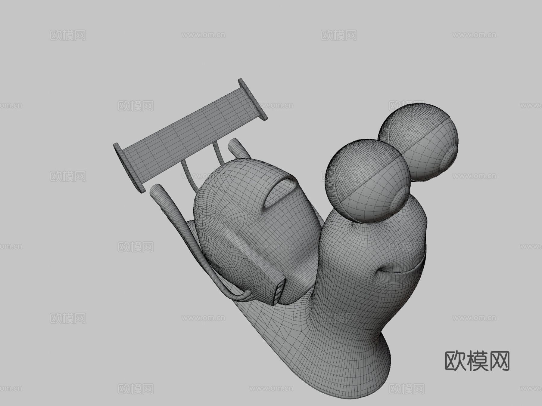 涡轮3d模型下载（渲染图3）