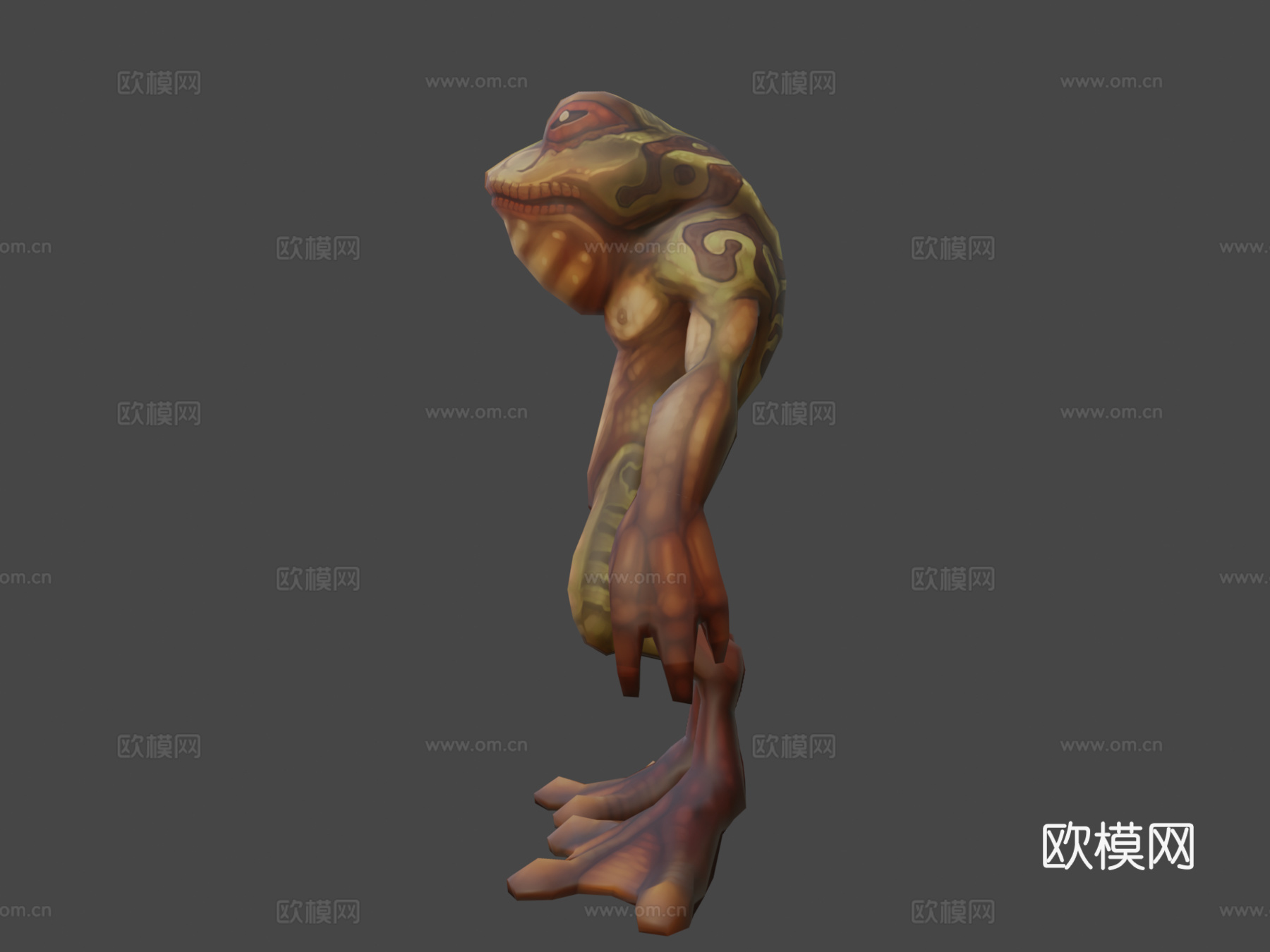 蛙人工作者3d模型下载（渲染图6）