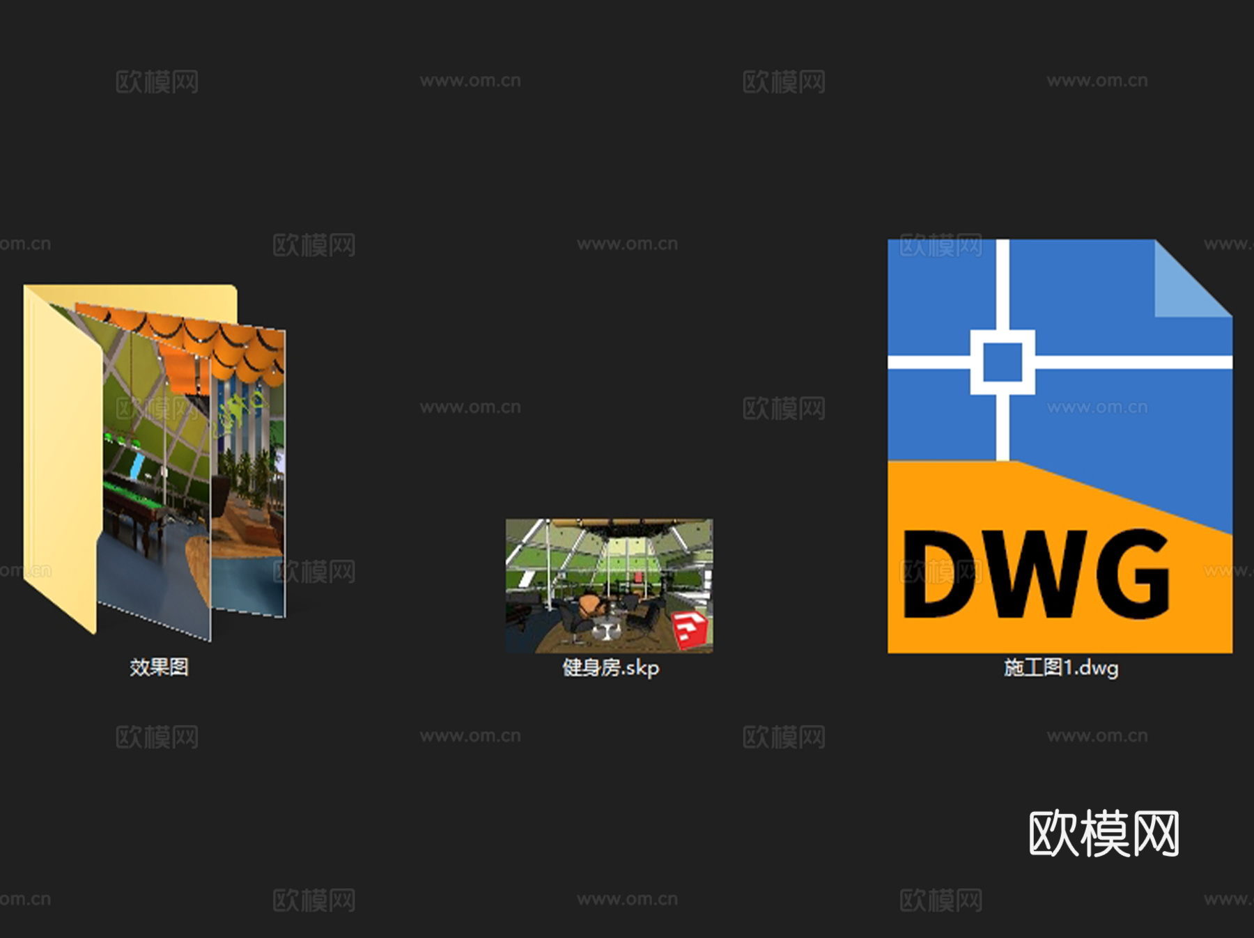 承德宾馆顶层健身房室内平面CAD+SUcad施工图