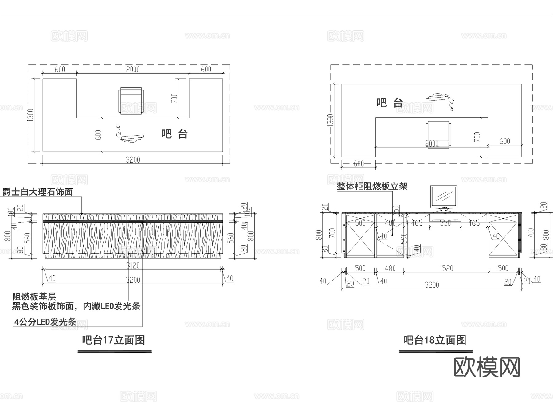 奶油风楚门樱舍服装店室内装饰CAD施工图整套cad施工图
