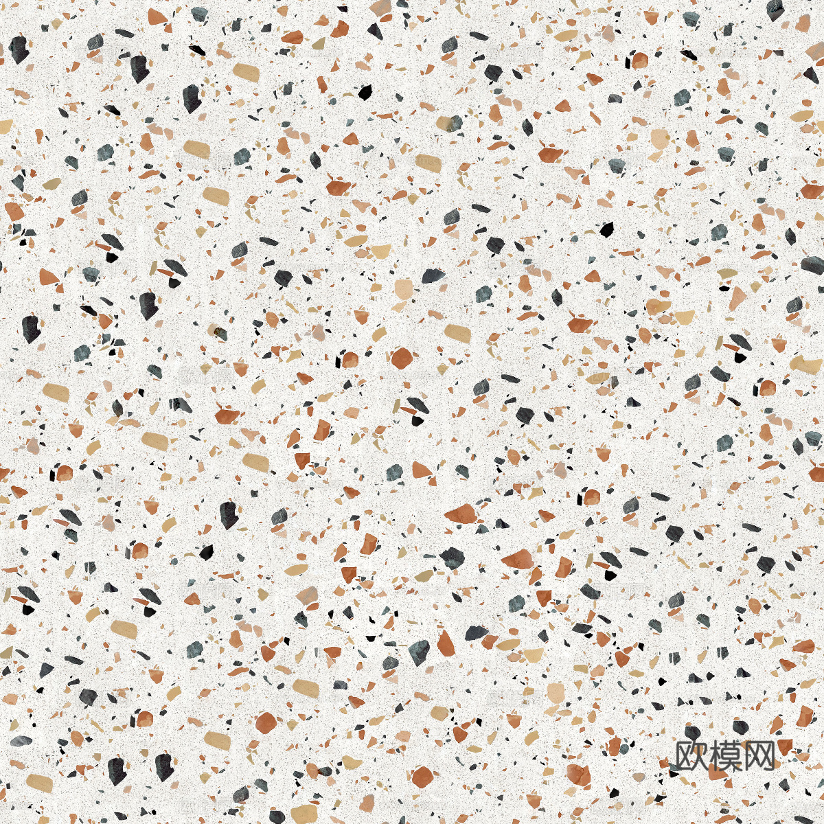 米黄色黄色背景彩色碎石水磨石肌理8