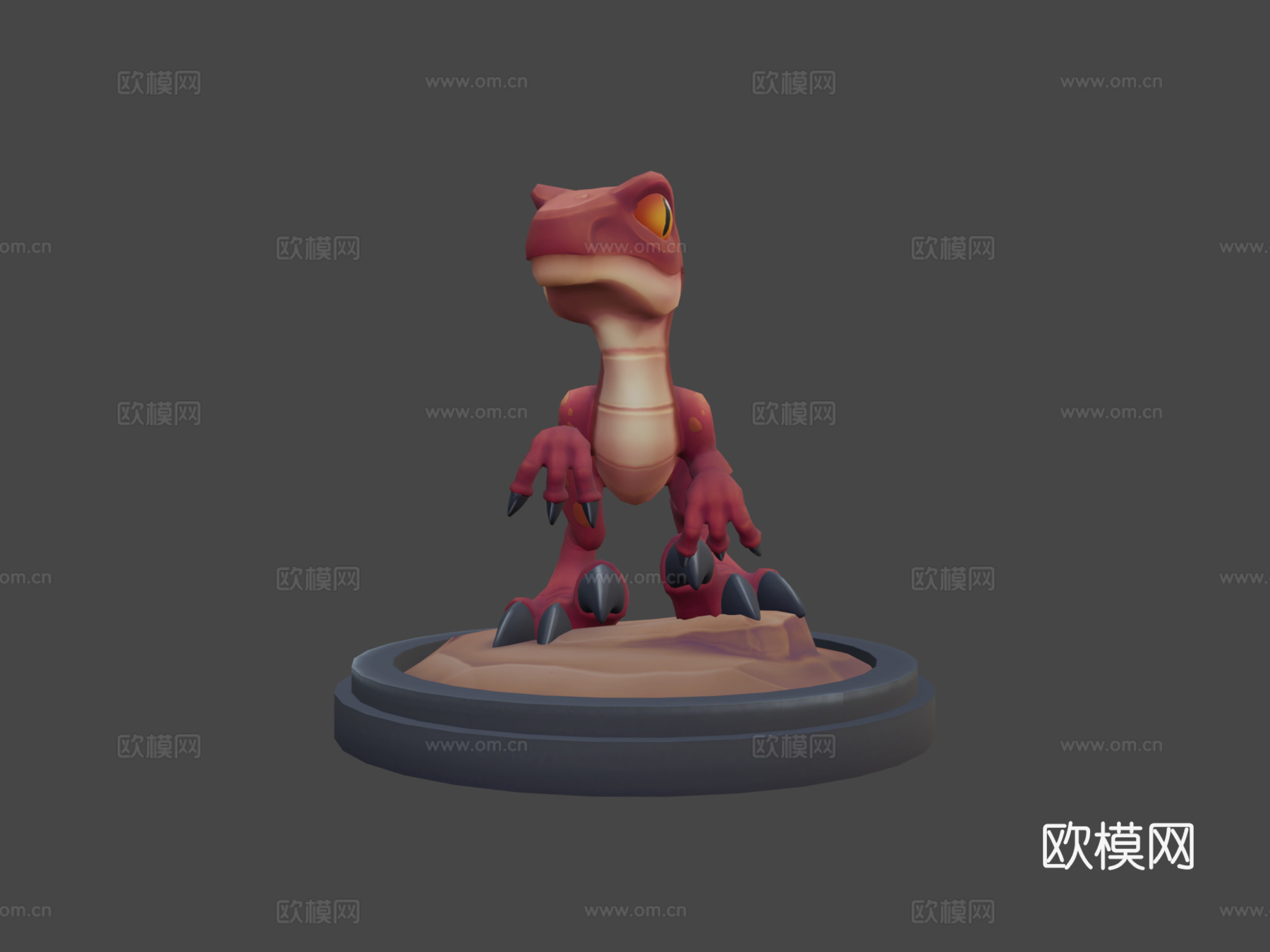 风格化猛禽3d模型下载（渲染图5）