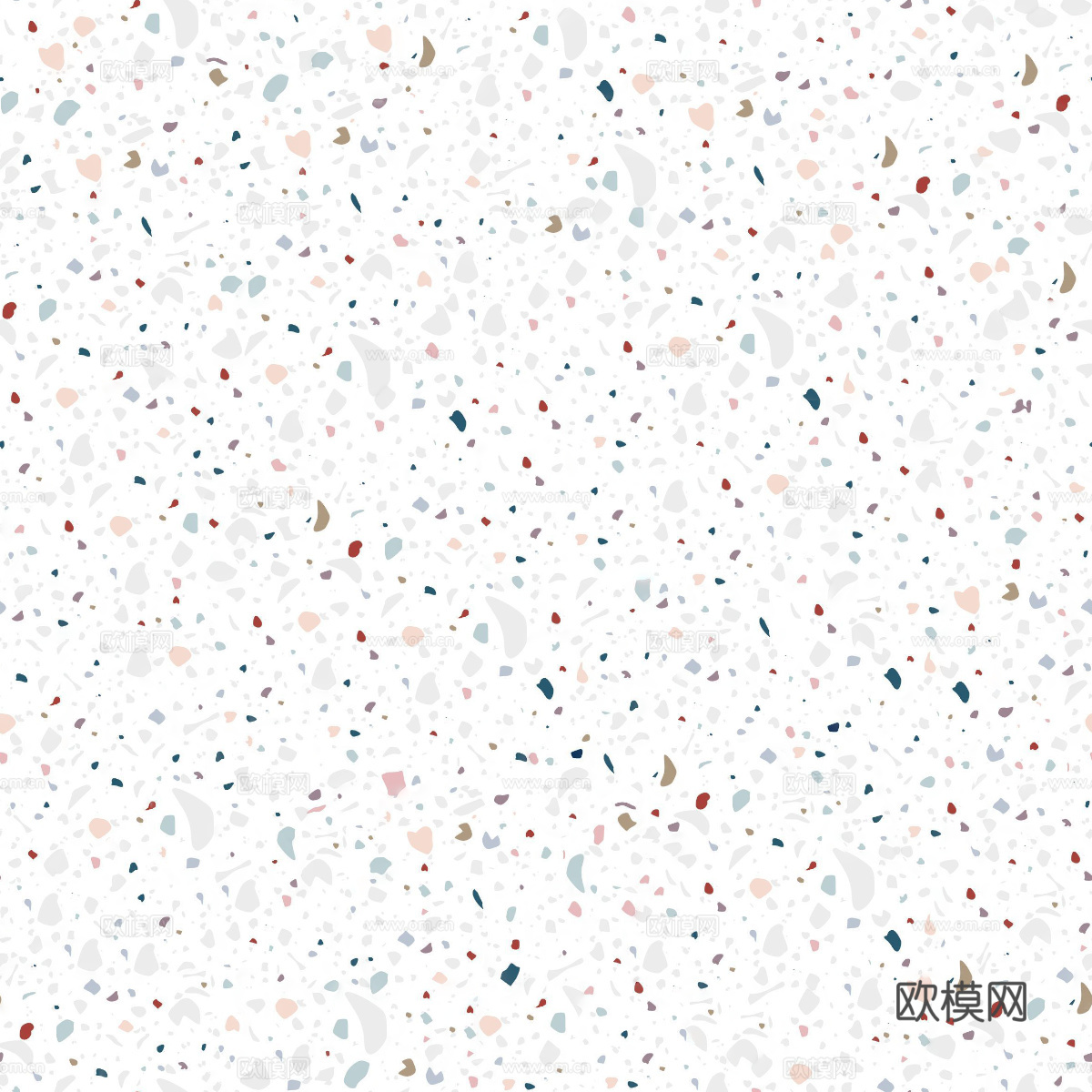 白色背景彩色碎石水磨石肌理30