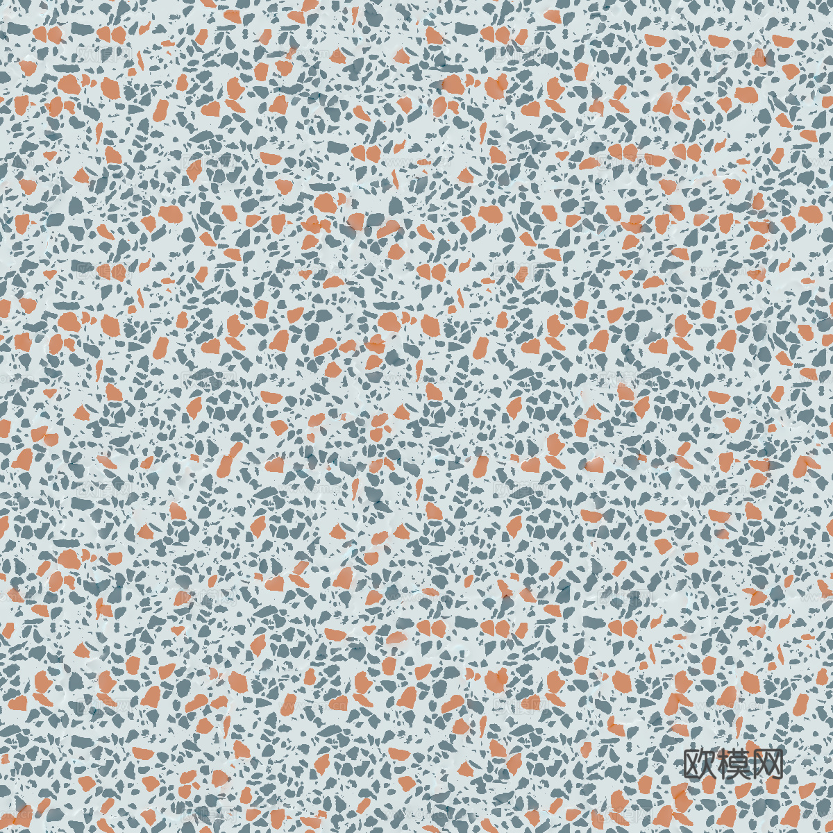 蓝色青色背景彩色碎石水磨石肌理3