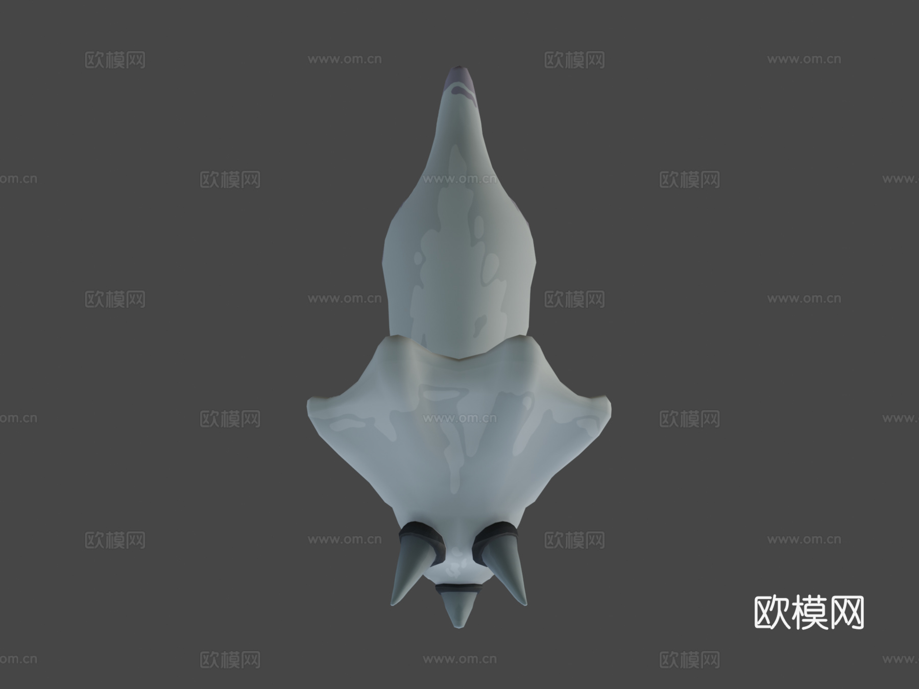 奔跑的幼年三角龙3d模型下载（渲染图7）